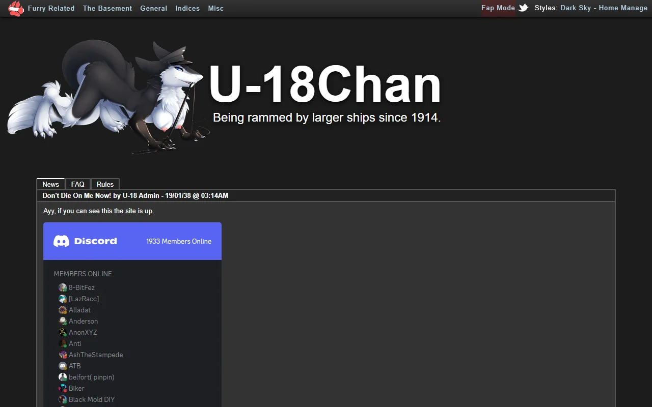 Screenshot of U 18Chan